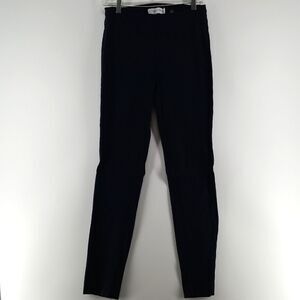 Point Zero Pants Women's USA 6 Leggings Skinny Purple Stripped Pull On Yoga